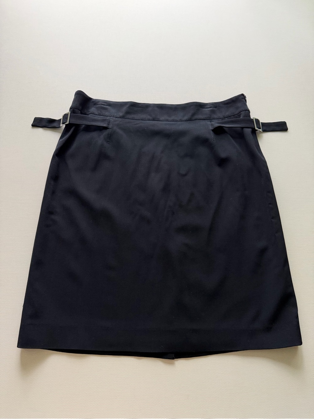 Liu Jo Black Pencil Skirt with Side Buckle Straps